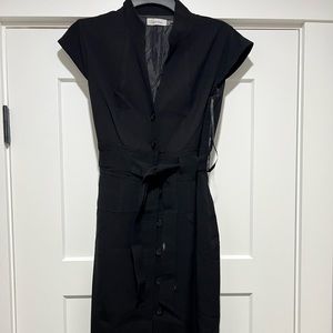 Black button down Calvin Klein dress